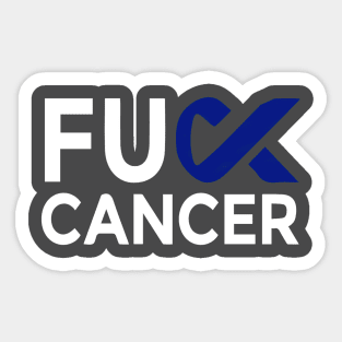 F*ck Cancer Colorectal Sticker